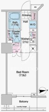 コンフォリア秋葉原イースト 1109 間取り図