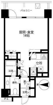 アーバンパーク麻布十番 203 間取り図