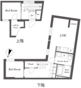 パセオ三軒茶屋イースト＆ウエスト E-101 間取り図