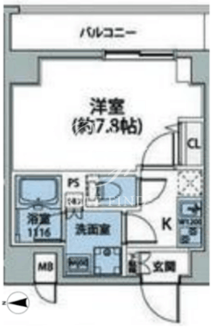 ルネサンスコート両国馬車通り 203 間取り図