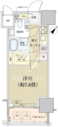 パークリュクス白金高輪 1002 間取り図