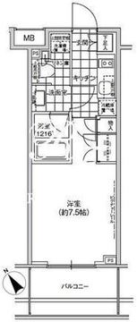 パークハビオ武蔵小山 302 間取り図