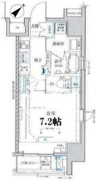 ベルシード門前仲町 602 間取り図