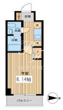 プロスペクト門前仲町 407 間取り図