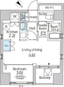 イルジラソーレ 401 間取り図