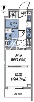 ルネサンスコート高田馬場 204 間取り図