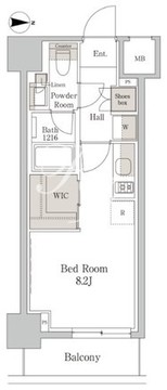 パークアクシス東陽町レジデンス 202 間取り図