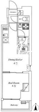 クリアル錦糸町 402 間取り図