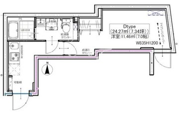 クリアル三軒茶屋 103 間取り図