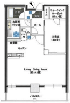 グローバルフロントタワー 19F 間取り図
