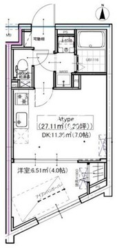 クリアル三軒茶屋 302 間取り図