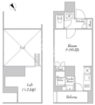 カナルフロント芝浦 1212 間取り図
