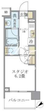ラサンテ千駄木 303 間取り図