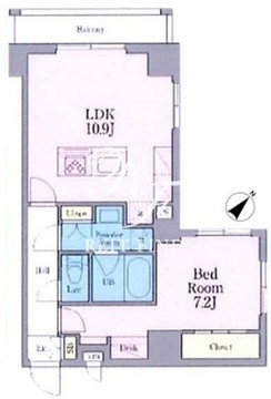 グランレスト文京茗荷谷 403 間取り図