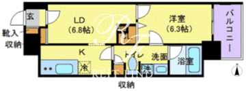 カスタリア蔵前 904 間取り図