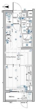 プレミアムキューブ大岡山DEUX 101 間取り図
