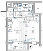 プレミアムキューブ大岡山DEUX 102 間取り図
