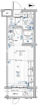 プレミアムキューブ大岡山DEUX 105 間取り図