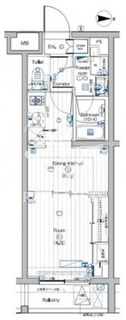 プレミアムキューブ大岡山DEUX 210 間取り図