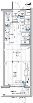 プレミアムキューブ大岡山DEUX 301 間取り図