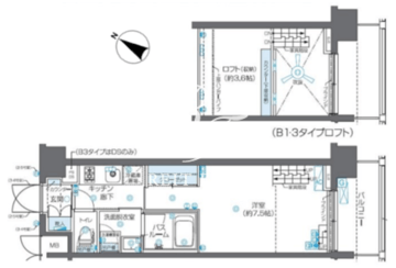 ズーム芝浦 405 間取り図