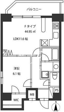 レジディア新御茶ノ水 1004 間取り図