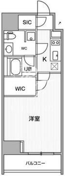 オルタナ恵比寿 1102 間取り図