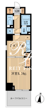 KDXレジデンス幡ヶ谷 406 間取り図