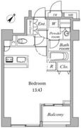 セントラルクリブ六本木 3-503 間取り図
