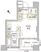 パークアクシス茅場町 903 間取り図