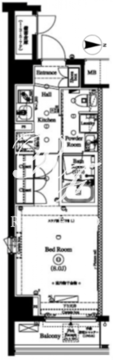アークマーク大森町レジデンス 207 間取り図