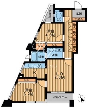 プライムアーバン新川 901 間取り図