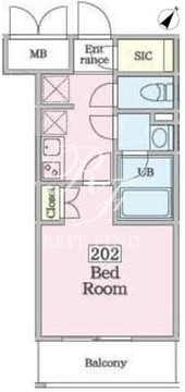 シトロン代々木 202 間取り図