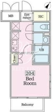 シトロン代々木 204 間取り図