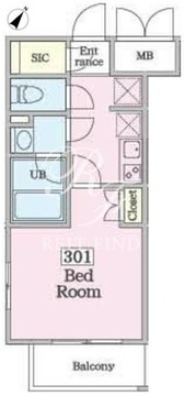 シトロン代々木 301 間取り図