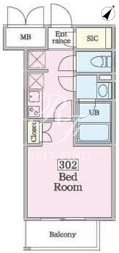 シトロン代々木 302 間取り図