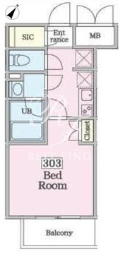シトロン代々木 303 間取り図