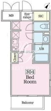 シトロン代々木 304 間取り図