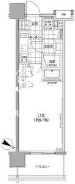 パークハビオ渋谷神山町 702 間取り図
