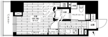 グランドコンシェルジュ六本木 1505 間取り図