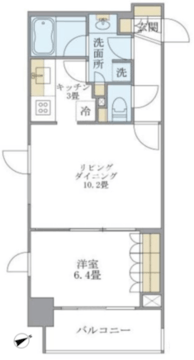 ラドゥセール浅草橋 1002 間取り図