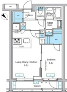 プレディアコート代々木上原 203 間取り図