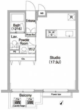 コンフォリア学芸大学 204 間取り図