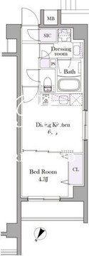 イプセ目黒中町 501 間取り図