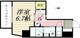CLASSEUM飯田橋 803 間取り図