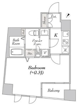 ミリアレジデンス日本橋人形町2 201 間取り図