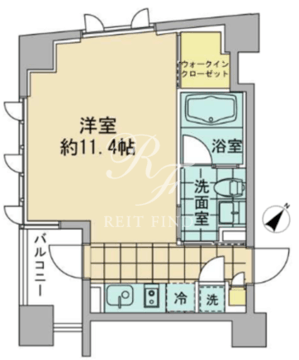 アズ日本橋人形町 501 間取り図
