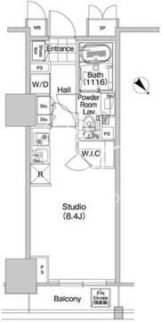コンフォリア蒲田 1310 間取り図
