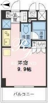 ザパームス両国 406 間取り図
