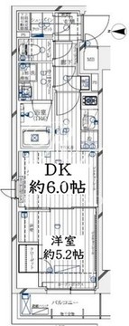 レガリス大島 205 間取り図
